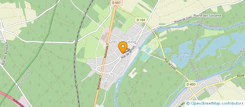 localisation de l'entreprise DUPERAT à GREZ-SUR-LOING