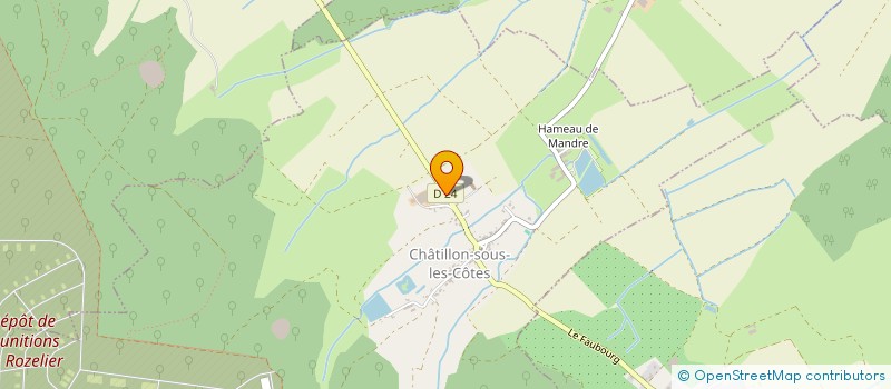 localisation de l'entreprise DUPERFO à CHATILLON-SOUS-LES-COTES