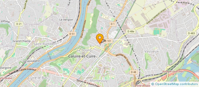 localisation de l'entreprise DUPERRAY ET CROUZET  CALUIRE-ET-CUIRE