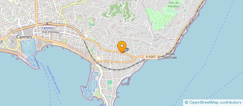 localisation de l'entreprise DUPERRET SAS à CANNES