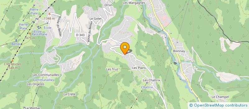 localisation de l'entreprise DUPERTHUY ET FILS  SAINT-GERVAIS-LES-BAINS