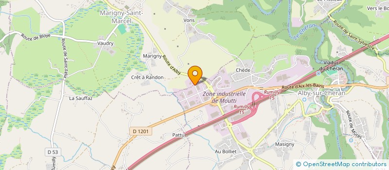 localisation de l'entreprise DUPESSEY EMBALLAGES  ALBY-SUR-CHERAN