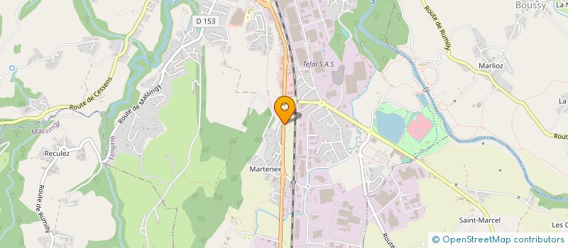 localisation de l'entreprise DUPESSEY HOLDING à RUMILLY