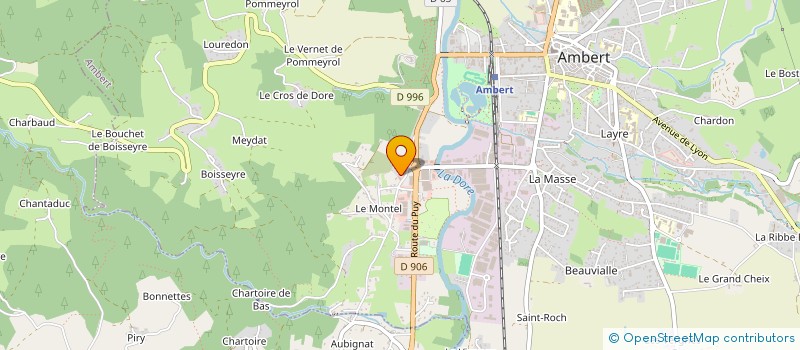 localisation de l'entreprise DUPIC MICKAEL  AMBERT