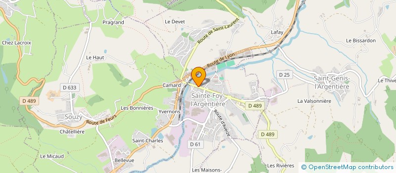 localisation de l'entreprise DUPIN  SAINTE-FOY-L'ARGENTIERE