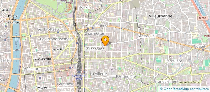 localisation de l'entreprise DUPIN BOUFFARD  VILLEURBANNE