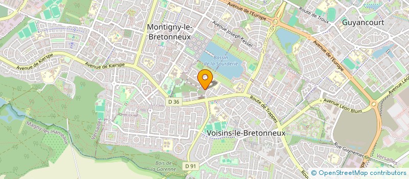 localisation de l'entreprise DUPIN, DU VIN, DES VOISINS à VOISINS-LE-BRETONNEUX