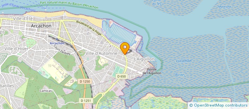 localisation de l'entreprise DUPIN SOC ANONYME à ARCACHON