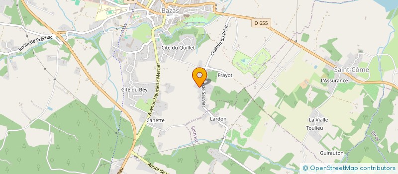 localisation de l'entreprise DUPIOL  BAZAS