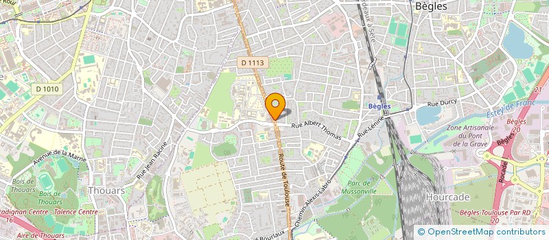 localisation de l'entreprise DUPIOT SARL à BEGLES