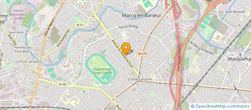 localisation de l'entreprise DUPLAN COMPANY à MARCQ-EN-BARŒUL