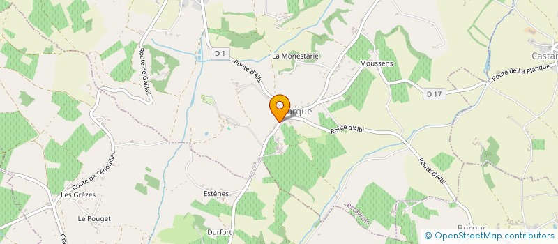 localisation de l'entreprise DUPLAN LINCARQUE  CESTAYROLS