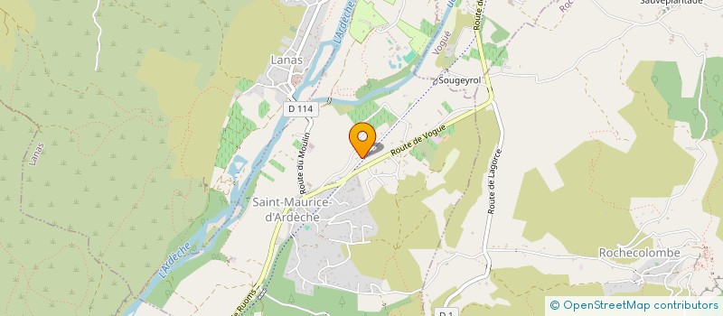 localisation de l'entreprise DUPLAND EMMANUEL  SAINT-MAURICE-D'ARDECHE