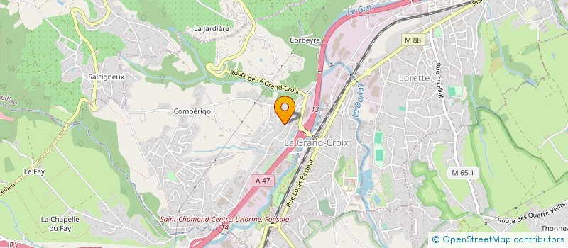 localisation de l'entreprise DUPLANY SOLUTIONS BOIS  LA GRAND-CROIX