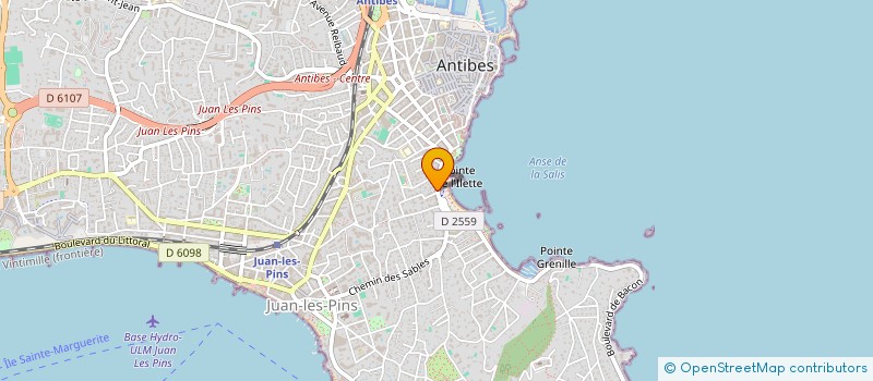 localisation de l'entreprise DUPLAY CHAROKI  ANTIBES