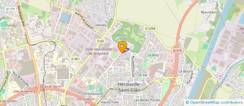 localisation de l'entreprise DUPLESSIS à HEROUVILLE-SAINT-CLAIR