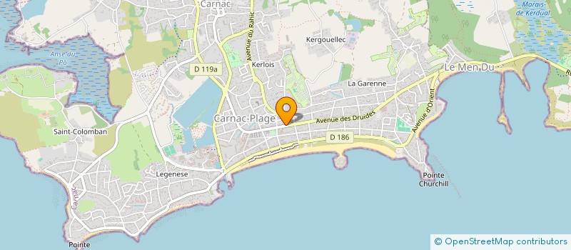 localisation de l'entreprise DUPLEX RABRET  CARNAC