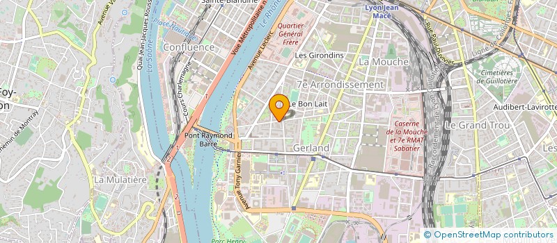 localisation de l'entreprise DUPLI-IMPRIMERIE à LYON