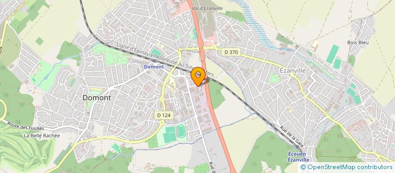 localisation de l'entreprise DUPLI-PRINT PARIS  DOMONT