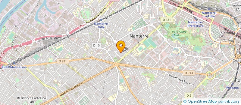 localisation de l'entreprise DUPLICATION INDUST NUMERIQUE IMAGE SON à NANTERRE
