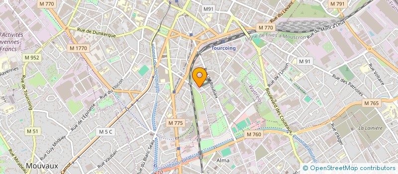 localisation de l'entreprise DUPLIMEDIA DIFFUSION  TOURCOING