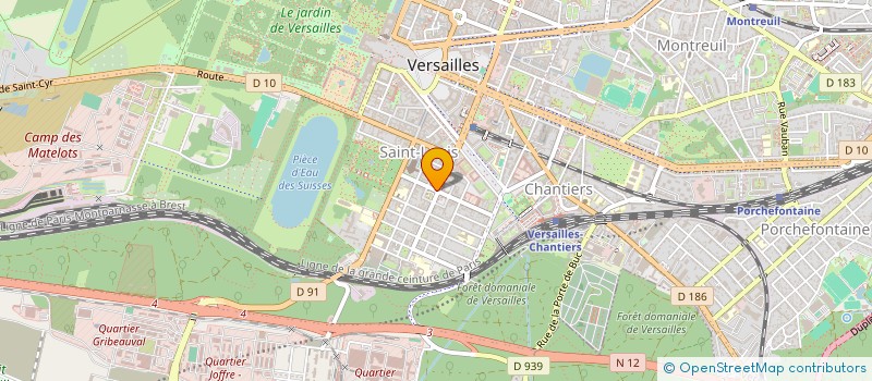 localisation de l'entreprise DUPLIQ'CD à VERSAILLES