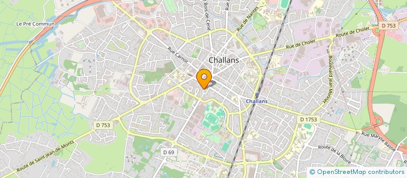 localisation de l'entreprise DUPLISCRABBLE CHALLANDAIS à CHALLANS