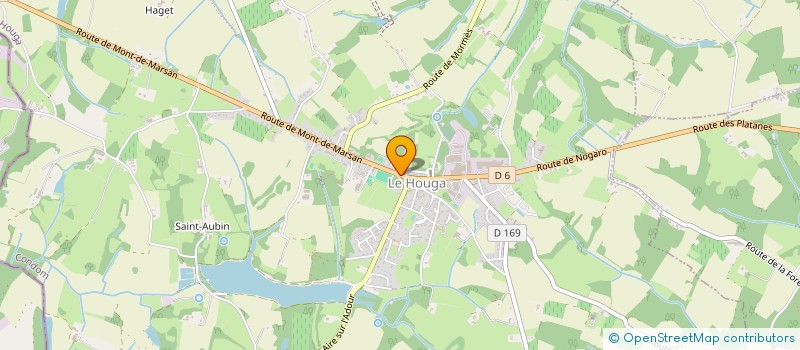 localisation de l'entreprise DUPOND-CALDEROLA  LE HOUGA