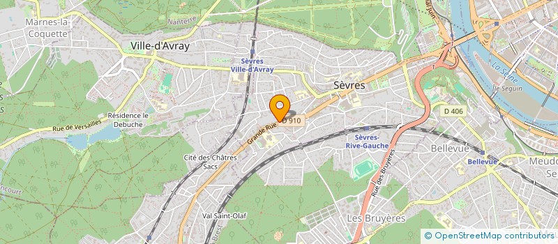 localisation de l'entreprise DUPOND ET COMPAGNIE à SEVRES