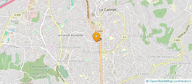 localisation de l'entreprise DUPONT à LE CANNET