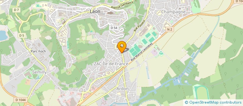 localisation de l'entreprise DUPONT à LAON