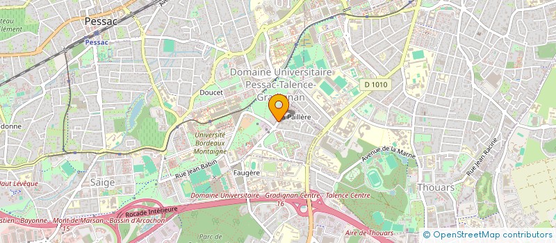localisation de l'entreprise DUPONT à PESSAC