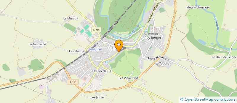 localisation de l'entreprise DUPONT BAUVERIE à LUSIGNAN