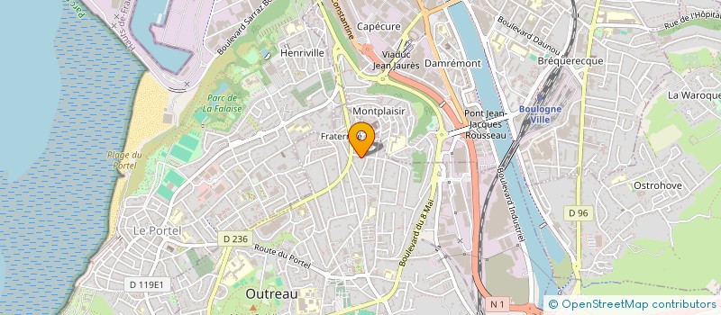 localisation de l'entreprise DUPONT CARRELAGE à OUTREAU