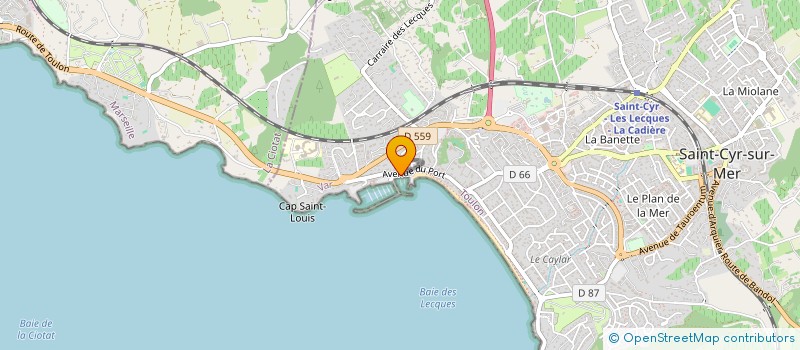 localisation de l'entreprise DUPONT CMC à SAINT-CYR-SUR-MER
