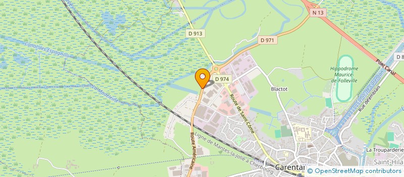 localisation de l'entreprise DUPONT D'ISIGNY à CARENTAN-LES-MARAIS