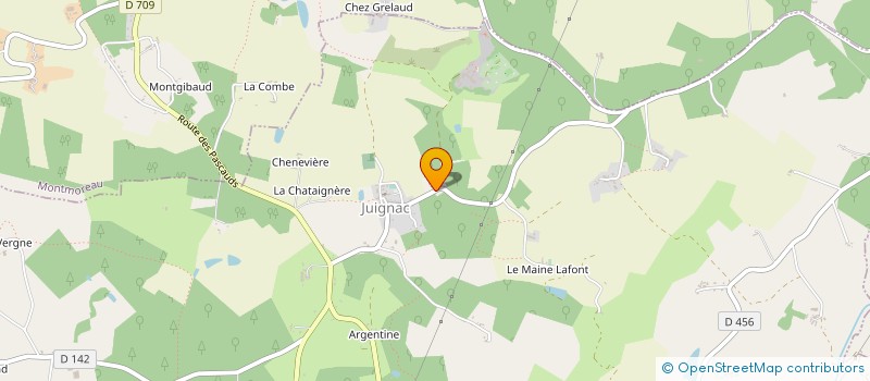 localisation de l'entreprise DUPONT DANIEL &FILS  JUIGNAC