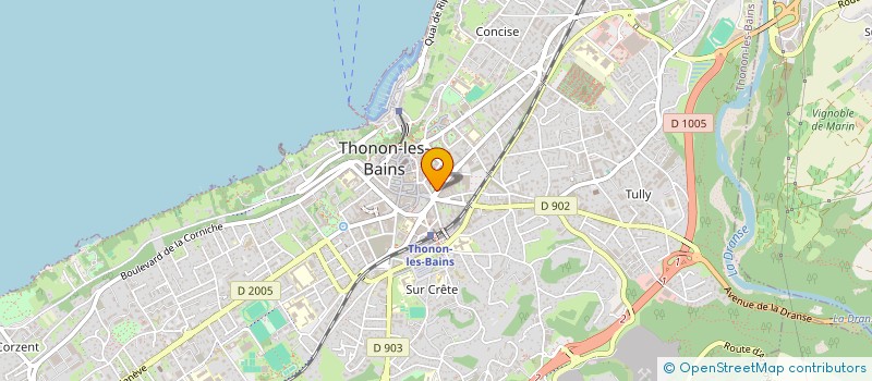 localisation de l'entreprise DUPONT DE DINECHIN à THONON-LES-BAINS