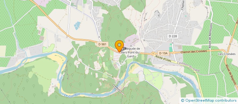 localisation de l'entreprise DUPONT ET DUGARD ASSOCIES  VERS-PONT-DU-GARD