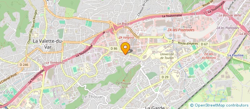 localisation de l'entreprise DUPONT ET DUPOND à LA VALETTE-DU-VAR