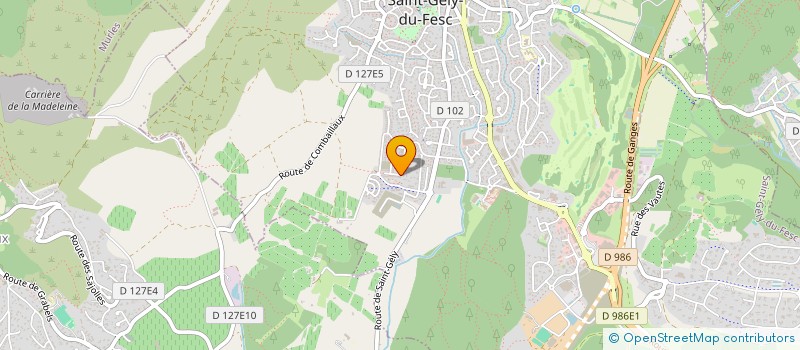 localisation de l'entreprise DUPONT F  SAINT-GELY-DU-FESC