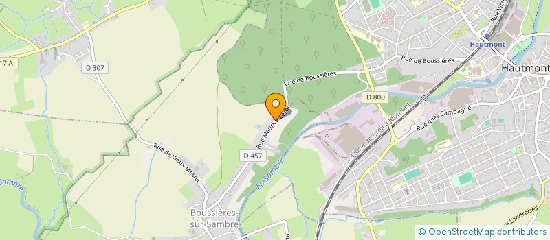 localisation de l'entreprise DUPONT FITNESS  BOUSSIERES-SUR-SAMBRE