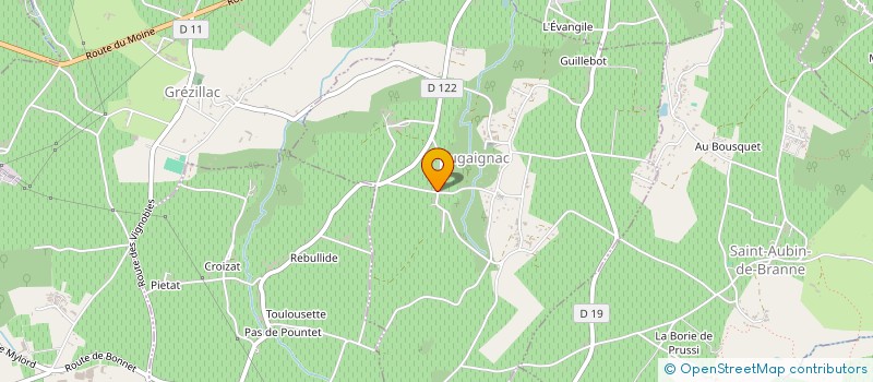 localisation de l'entreprise DUPONT FRANCOIS  LUGAIGNAC