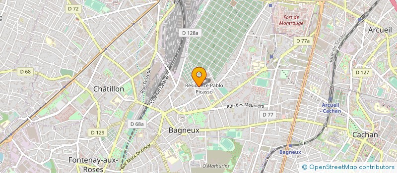 localisation de l'entreprise DUPONT KINE à BAGNEUX