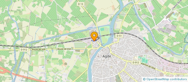 localisation de l'entreprise DUPONT LAASAL BATI PRO  AGDE