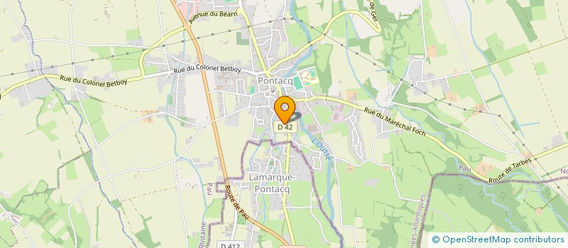 localisation de l'entreprise DUPONT METALLERIE  PONTACQ