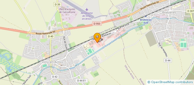 localisation de l'entreprise DUPONT MOTOCULTURE  VITRY-EN-ARTOIS