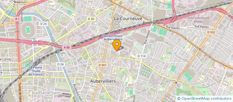 localisation de l'entreprise DUPONT-NEUILLY à LA COURNEUVE