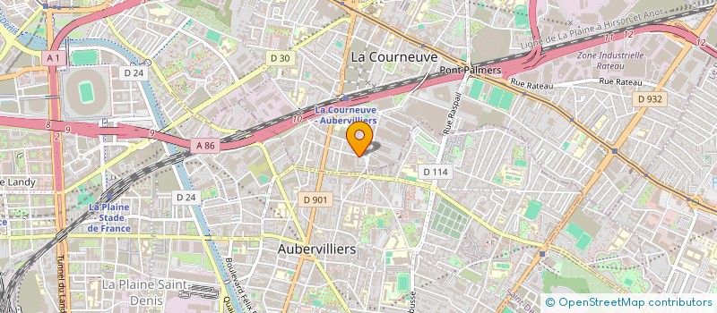 localisation de l'entreprise DUPONT-NORMANDIE à LA COURNEUVE