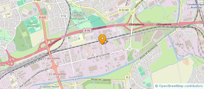 localisation de l'entreprise DUPONT ORTHOPEDIE à DUNKERQUE